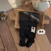 Leggings para Niñas Otoño e Invierno Forrado de Felpa Engrosado Color Puro Medias para Niños Bebé Leggings Cálidos para Bebé