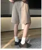 Shorts Listrados Estilo Old Money para Homens, Estilo Preguiçoso de Verão, Sensação Fresca e de Alto Padrão, Shorts Casuais Largos de Cinco Pontos para Uso ao Ar Livre