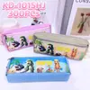 Artículo Popular de Comercio Exterior Kpop Demon Slayer Grupo Femenino Papelería Estuche para Lápices con Cremallera, Bolsa de Almacenamiento Multicapa, Estuche para Lápices Estudiantil de Gran Capacidad
