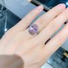 Anillo Color Paraiba de Microdenier Transfronterizo Joyería de Esmeralda de Celebridades Europeas y Americanas Joyería Vintage