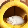 Nueva cama de felpa cálida de invierno para gatos, suministros para mascotas cerrados, casa para dormir de gato, saco de dormir para gatos, disponible para venta al por mayor