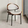 Silla de Comedor Estilo Italiano Vintage para Uso en Casa, Silla Eames de Lujo Ligero con Respaldo, Madera Maciza, Adecuada para el Hogar o la Oficina, Retro, No Requiere Ensamblaje