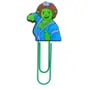 Clipes de Papel Grandes da Série Shrek Material de Escritório Clip de Papel Criativo Fofo Agulha em Forma de U Marcador de Página de Desenho Animado em PVC