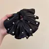 Encaje Francés Anillo para el Cabello de Intestino Grueso para Mujer Sentido de Alta Gama Tamaño Grande Flor para el Cabello Dulce Cuerda para el Cabello Combinable Cuerda para el Cabello