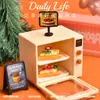 Yqt Mini Juguete de Comida de Pizza Artificial Resina Accesorios DIY Escena Miniatura Adornos de Escritorio Juguetes Pequeños de Sanación y Descompresión