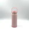 Diseñada Especialmente para Uso Transfronterizo, Termo de Acero Inoxidable 304 de Gran Capacidad con Asa para Exteriores, Botella con Espacio para Doble Bebida, Botella de Agua Deportiva Portátil
