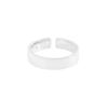 995 Estilo K Ins Nicho Diseño de Lujo Accesible Normcore Versátil Liso Brillante Anillo Abierto Plata Esterlina S925 para Mujer