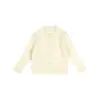 Ropa Infantil Nuomi Wanzi 2026 Otoño Nuevos Tops Infantiles Estilo Coreano Versátil Cárdigan Suéter de Punto Acanalado Venta al por Mayor