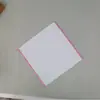 Atacado do Fabricante Toalhas Quadradas de Algodão Branco Semelhantes às da Dicos, Lenços Umedecidos Descartáveis Aquecíveis para Hotel com Bordas Coloridas, Toalhas Quadradas Brancas