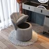 Silla de Maquillaje de Lujo Ligero para Celebridades de Internet para Uso en Casa, Silla Perezosa con Respaldo de Almacenamiento para Dormitorio, Taburete de Tocador, Taburete de Almacenamiento para Manicura