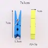 Pinza de madera para teñir el cabello liso, pinza decorativa para fotos, pequeña, para guardar notas, venta al por mayor