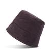 Cuatro Estaciones Estilo Coreano Color Sólido Pana Recto Cubo Sombrero de Pescador para Hombre y Mujer Sombrero de Cubeta para Exteriores Vintage Ala Corta Sombrero de Cubeta