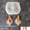 Novo Molde de Silicone de Natal 2022 Molde de Biscoito Papai Noel diy Molde de Gota de Cola Chocolate Açúcar Flip