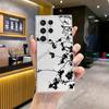 Capa de Celular Mais Vendida no Comércio Exterior, Novo Estilo Chinês com Design de Pintura a Tinta Flor de Ameixa, Adequada para Samsung S25 Ultra, Cobertura Total, Fina, Transparente, Capa Macia