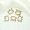 Banhado uv vintage com concha de diamante gato laço borboleta borboleta sol acessórios de joias colar pingente diy k white k