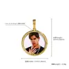 Europa y Estados Unidos DIY foto cual Círculo Gankun marco de fotos color sólido colgante sólido hip hop joyería collar joyería al por mayor