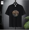 Camiseta Simples de Gola Redonda com Manga Curta de Seda Gelada Nova para Meninos Americanos no Verão Manga Curta Moda Tendência de Rua Camiseta Masculina Meia-manga