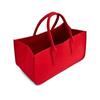 Bolsa de almacenamiento portátil de fieltro, cesta de almacenamiento, baúl, artículos diversos, fieltro de almacenamiento azul, se puede personalizar según sea necesario