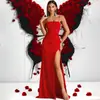 Vestido rojo de tirantes más vendido de Amazon, estilo retro francés, adelgazante y favorecedor para la figura, adecuado para bailes de graduación y banquetes nocturnos