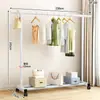 Secador de ropa simple para uso doméstico, balcón, uso en interiores, perchero portátil para ropa, tendedero para dormitorio de estudiantes