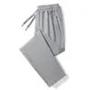 Pantalones casuales de pierna recta con doble cremallera, cálidos para otoño e invierno, de importación, joggers deportivos con forro polar, corte holgado, talla grande, pantalones largos engrosados