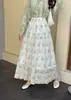 Vestido Floral Rosa Estilo Francês para Mulheres, Novo Modelo Verão 2026, Tamanho Petite, Toque de Luxo, Vestido Longo de Chiffon para Férias na Praia