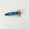 Pinza para el pelo con lazo de estilo lindo para estudiantes, Pinza para flequillo lateral, Pasador, Accesorio para el pelo con goteo de aceite, Adorno para la cabeza
