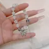 Pulsera Ojo de Gato para Mujer Pulsera de Cristal Luna Blanca Ins Más Fácil de Combinar Temperamento Pulsera de Estudiante de Moda Mejor Amiga Regalo para Novia