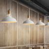 Lámpara de restaurante de estilo industrial transfronterizo, estilo americano, estilo retro creativo de hierro, cubierta de olla hueca de un solo cabezal, lámpara de mesa de isla de cocina