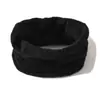 Bufanda de Cachemira Tejida Calada de Color Sólido Bufanda Pequeña Versátil Prenda para Cuello Exterior de Punto Suéter Cuello Manga Cuello Falso Cálido