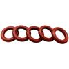 Vedação O-Ring de Borracha Fluorada Resistente a Óleo O-Ring Diâmetro do Fio 1Mm*Diâmetro Externo 3-40mm Vedação de Borracha Tipo O