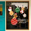 Decoraciones navideñas, calcomanías electrostáticas para ventanas, pegatinas para puertas de vidrio, campanas, escaparates de óptica, decoraciones festivas para ventanas y arreglos de ambiente para escenas de tiendas