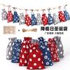 Amazon Bolsa de Regalo Navideña de Algodón y Lino Bronceada suit 24 Calendario de Adviento Navideño Bolsa de Regalo Navideña Decorativa