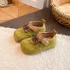 Sapatos de Couro para Meninas 2026 Nova Coleção Primavera e Outono Versão Coreana Princesa Sapatos Birkenstock Solado Macio Casuais Mary Jane Sapatinhos de Couro