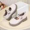 Zapatos de Cuero para Niñas 2026 Primavera y Otoño Estilo Nuevo Estilo Chino Nuevo Venta Caliente Elegantes Suela Suave Zapatos de Rendimiento Negros Zapatos de Princesa para Niños