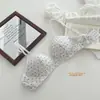 Ropa interior para niña de lunares suave, copas pequeñas con fruncido, sin varillas, soporte cómodo, fruncido lateral en el busto, sujetador con espalda hermosa anti-caída
