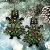 Decoraciones Decoración de Navidad Accesorios Entusiastas Boston Mascota Perro Colgante Acrílico Regalo Árbol de Navidad Perro