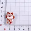 Falda Cuadros Creativa Conejito Animales Lindos Oso de Peluche Hecho a Mano DIY Pegamento de Crema Resina Pequeños Accesorios Adornos Paquete de Materiales