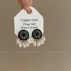 Novos Brincos Miao com Borla de Diamante e Pérola Estilo Chinês Modernos e de Alta Qualidade com Pino de Prata 925 Brincos Caçador de Sonhos para Mulheres
