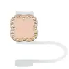 Tapa de Silicona Acrílica para Popote Transfronteriza Tapa Antipolvo para Vaso de Té de Leche Tapa para Popote En Stock Tapa Antipolvo de Dibujo Animado Estrella de Cinco Puntas