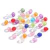 6-12mm acrílico transparente contas angulares contas soltas diy pulseira de borla feita à mão anel contas redondas acessórios de joalheria atacado