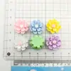 Flor de girasol de tres dimensiones color flor resina accesorios diy pegamento de crema carcasa de teléfono móvil accesorios para el cabello pinza para el cabello material de joyería