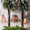 Decoraciones Navideñas Nuevas Transfronterizas Colgante de Muleta Acrílico Transparente Picahielo de Colores Colgante de Árbol de Navidad Colgante
