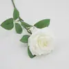 Flor de Rosa Artificial Tallo Único Múltiples Cabezas Rosa Roja Decoración para el Hogar Boda Arreglo Flor Artificial Hecha a Mano Venta al por Mayor Transfronteriza