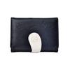 [Cola de Gato] Dongxin Lindo Bolso para Tarjetas para Damas Hebilla de Moda con Billetera Corta Triple de PU para Monedas