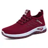Populares Zapatos Deportivos Transpirables de Tejido Volador con Cordones para Hombre de Corte Bajo Transfronterizos Tk Amazon para Parejas