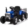 Um trator elétrico de brinquedo para crianças com reboque, um veículo de 6 rodas movido por baterias infantis, que pode ser controlado remotamente e dirigido pela própria criança. É equipado com assentos espaçosos e vem com música de educação infantil, adequado para crianças de 3 a 6 anos dirigirem. As calotas das rodas e as cores da cerca são enviadas aleatoriamente.