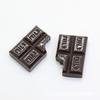 19 * 26mm Resina Simulação Mordida Leite Chocolate Comprimidos DIY Comida Jogar Creme Cola Celular Materiais de Beleza