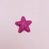 Relieve ultrasónico 2.5cm polvo dorado estrella de cinco puntas material para accesorios para el cabello de niños decoración accesorios para joyería hechos a mano en stock