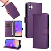 Funda de piel para teléfono móvil con patrón de lichi, modelo de tres tarjetas, adecuada para Samsung A57/A37 A17/A56/A25E